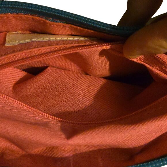 Y2K Elka Handbags Inc Vegan Faux Crocodile Pattern Shoulder Purse 90's VTG - Picture 8 of 12